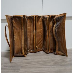 LM New York Travel Toiletry Bag Tan Size Large